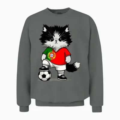 Portuguese Flag Men Women Children Portugal Unisex Sweatshirt - Graphite Heather