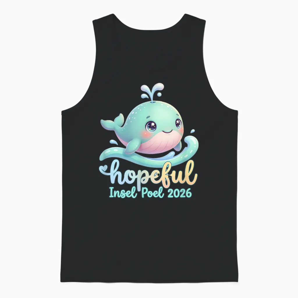 Hope Buckelwal Wal Timmy, Insel Poel 2026 Rettung Unisex Tank Top in Black