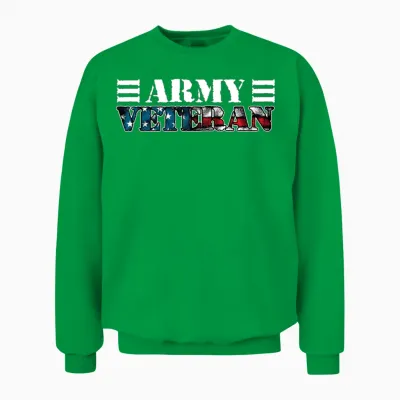 Army Veteran Unisex Sweatshirt - Irish Green
