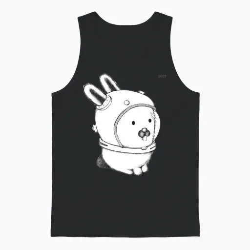Glenda, Space Bunny, Plan 9 Easter Gift Unisex Tank Top in Black