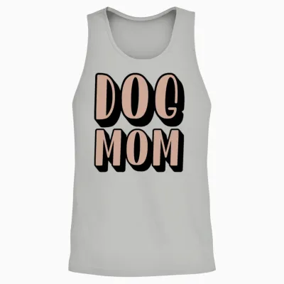 Dog Mom Unisex Tank Top - Ash