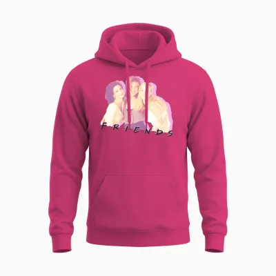 Friends Monica, Rachel, Phoebe Unisex Hoodie - Heliconia