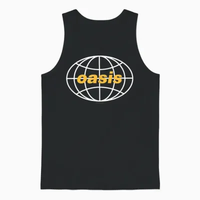 Oasis – Amazon Exclusive All Around the World 1997 Black Unisex Tank Top - Black