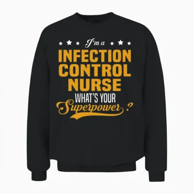 Infection Control Nurse Unisex Sweatshirt - Black