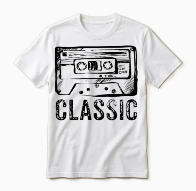 Retro Unisex T-Shirt in White