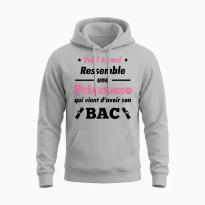 Bac 2025 Baccalaureate Congratulations Humour Gift Bac 2025 Unisex Hoodie - Ash