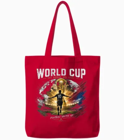 Fußball - Wm World Cup 2026 Tote Bags - Red