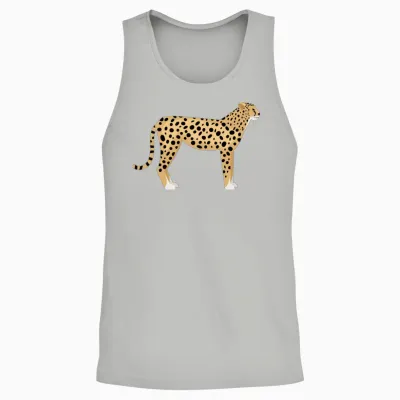 Cheetah Unisex Tank Top - Ash