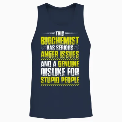 Biochemistry Biochemist Biology Biologist Genetics Unisex Tank Top - Navy