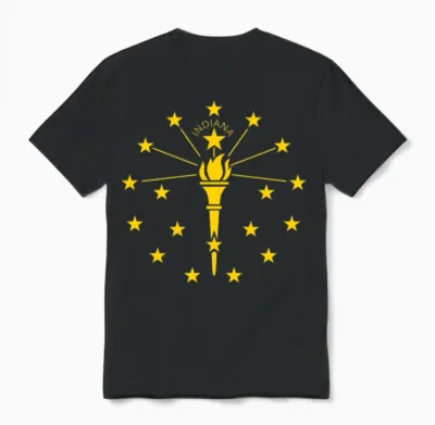Indiana State Unisex T-Shirt - Black