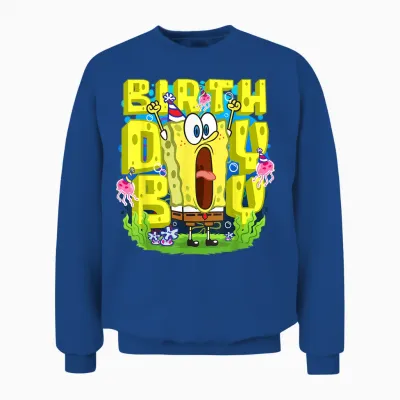 Spongebob Squarepants Birthday Boy Funny Boys Birthday Gift Unisex Sweatshirt - Royal
