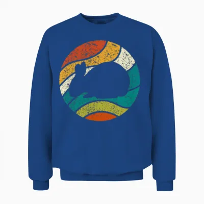 Retro Vintage Hare Rabbits Unisex Sweatshirt - Royal