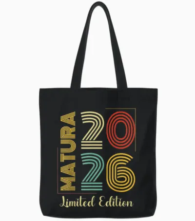 Matura 2026 Geschafft Retro Maturaabschluss Tote Bags - Black