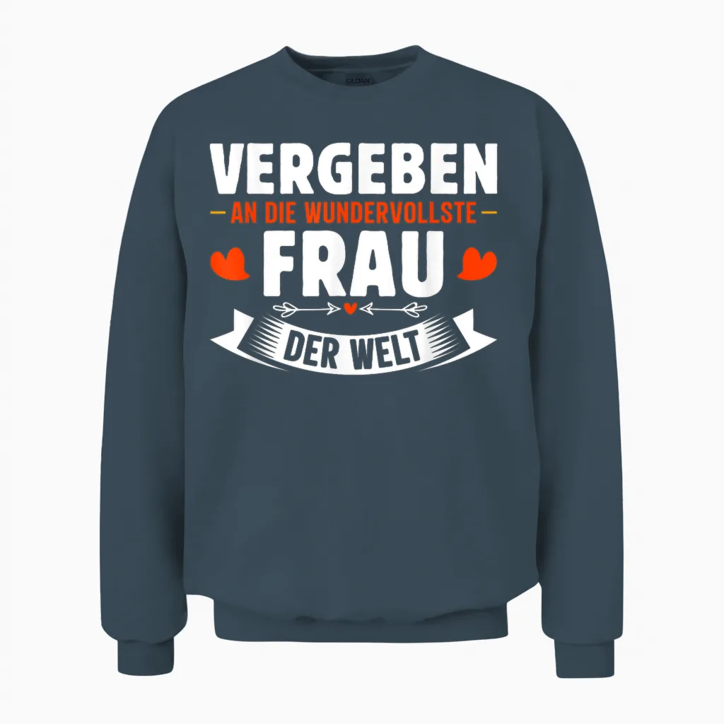 Malle Vergeben an Die Wundervollste Frau Mallorca Unisex Sweatshirt in Dark Heather