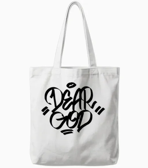Dear God Tote Bags - White
