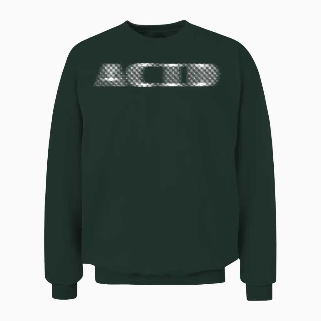 Acid Techno Acid House Edm-Rave-Dj-Partyfestival Unisex Sweatshirt in Forest