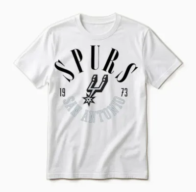 Gamme Des Spurs Officiels Nba San Antonio Unisex T-Shirt - White