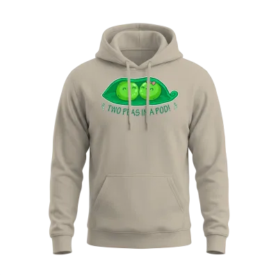 Two Peas in a Pod 2 Unisex Hoodie - Sand