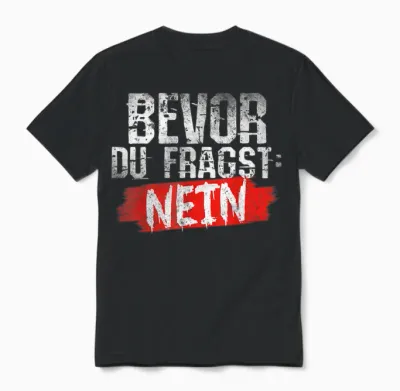 Funny Fun T-Shirts with Funny Sayings Men's Funny T-Shirt, Black Unisex T-Shirt - Black