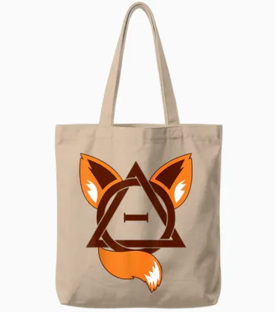 Theta Delta Fox Therianischer Stolz Tote Bags - Natural