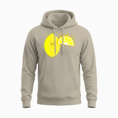 Funny Lemon Unisex Hoodie - Sand
