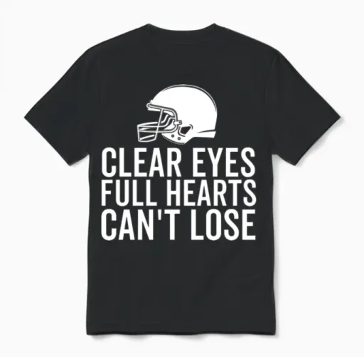 Clear Eyes Full Hearts Can't Lose Unisex T-Shirt in Black