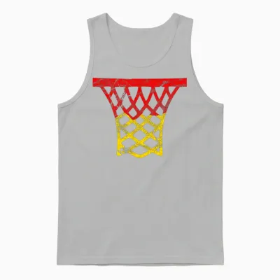 Germany Basketball T-Shirt, Black Unisex Tank Top - Ash