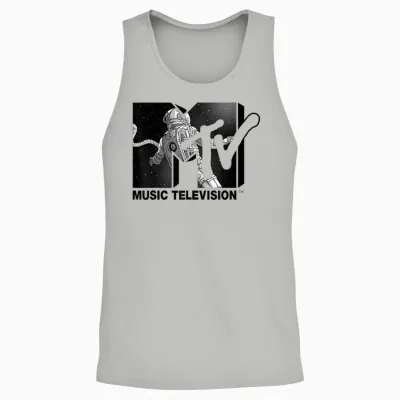 Mademark X Mtv - Mtv Astronaut Stratosphere Footage Unisex Tank Top - Ash