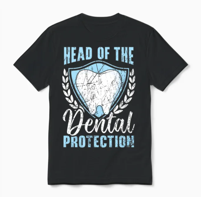 Orthodontic Assistant Job Dental Teeth Dentist Unisex T-Shirt in Black