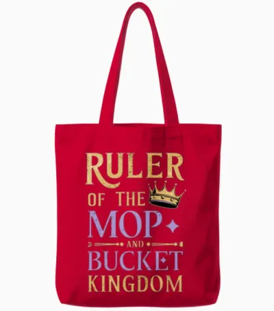School Custodian School Staff Janitor Tote Bags - Red
