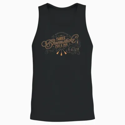 Harry Potter Three Broomsticks T-Shirt, Small, Black Unisex Tank Top - Black