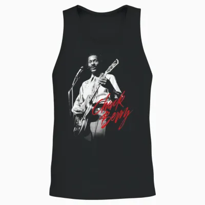 Chuck Berry Gitarre Foto Unisex Tank Top - Black