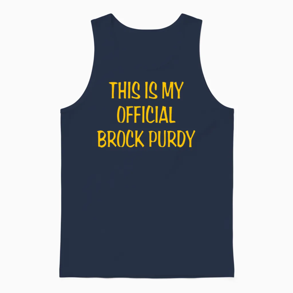 Brock Purdy Unisex Tank Top in Navy