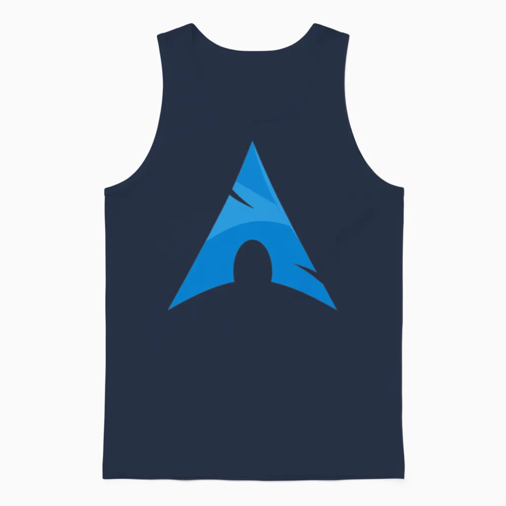Arch Linux Unisex Tank Top in Navy