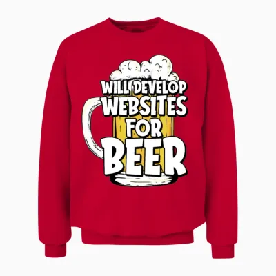 Web Developer Unisex Sweatshirt - Red