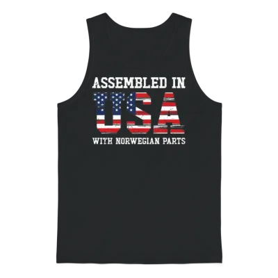 Born Norwegian Norway American Usa Citizenship Unisex Tank Top - Black