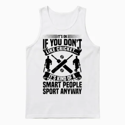 Cricket Quotes Cricket Player Cricketing Cricket Unisex Tank Top - White