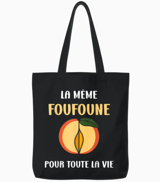 Evg the Same Foufoune for All Life Future Groom Humour T-Shirt, Black Tote Bags in Black