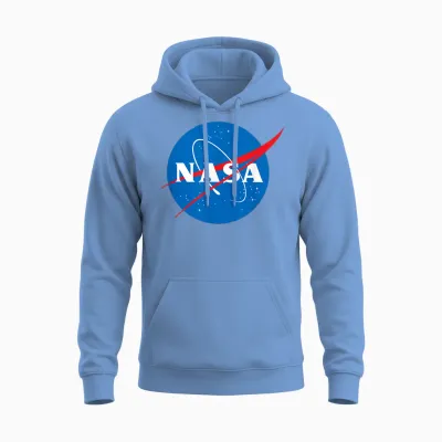 Nasa Meatball Official Logo Unisex Hoodie - Carolina Blue