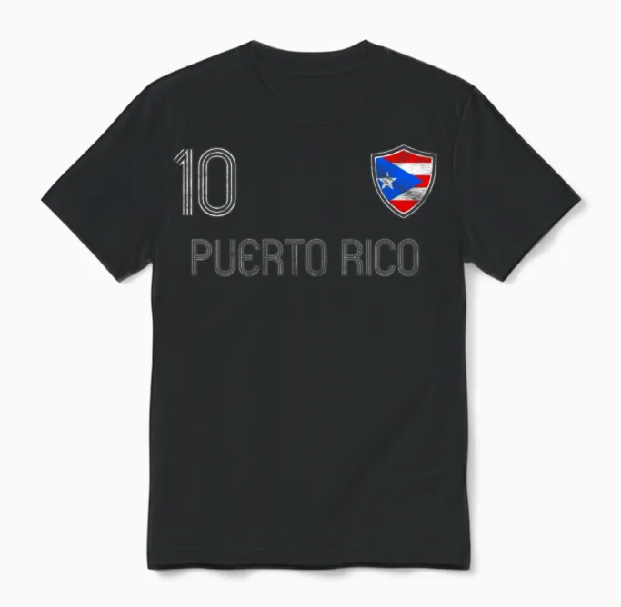 Puerto Rico Unisex T-Shirt in Black