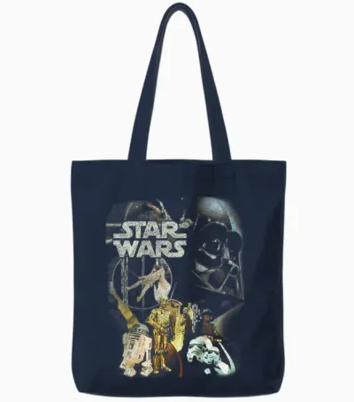 Kinder Star Wars New Vintage Tote Bags - Navy