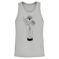 Flower — Floral & Botanical Unisex Tank Top - Ash – 2