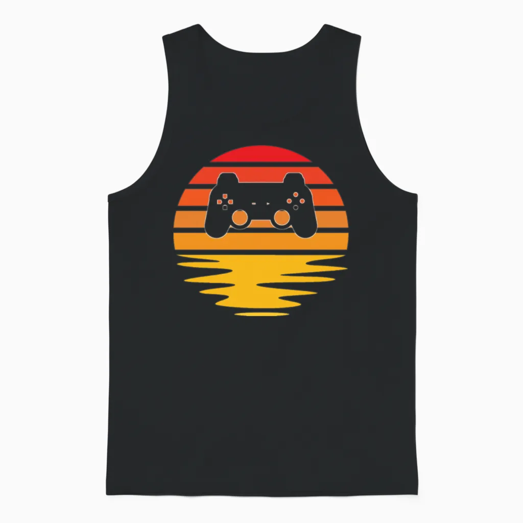 Gaming Retro Unisex Tank Top in Black