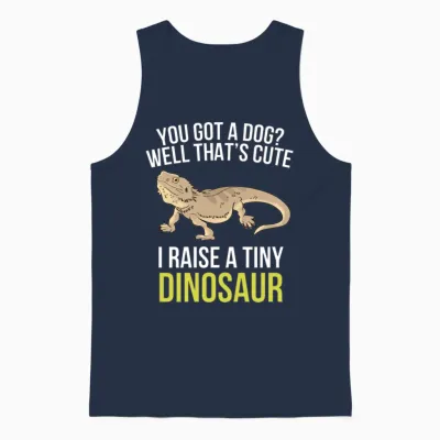 Bearded Dragon Bearded Dragon Lover Unisex Tank Top - Navy