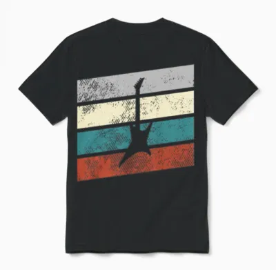 Rock Retro Unisex T-Shirt - Black