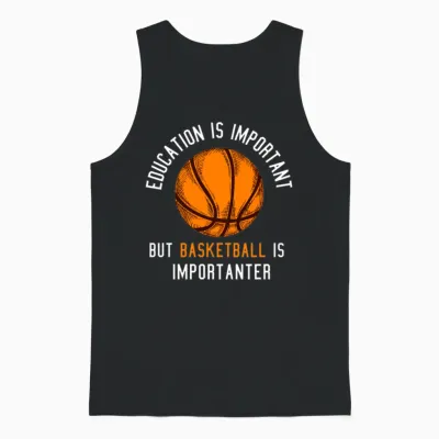 Funny Basketball for Teen Boys 10 12 Unisex Tank Top - Black