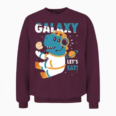 Galaxy Let S Eat Unisex Sweatshirt - Maroon