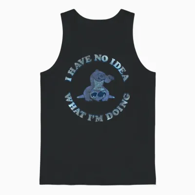Disney Lilo & Stitch I Have No Idea What I'm Doing Unisex Tank Top - Black