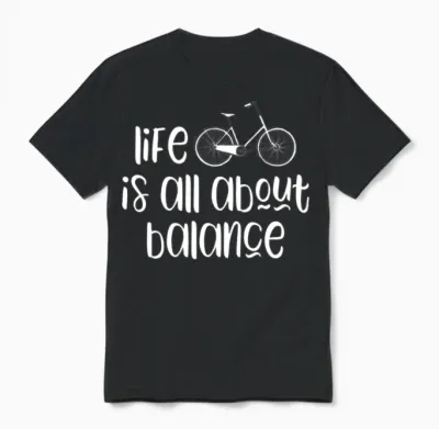 Funny Bicycle Slogan Unisex T-Shirt - Black