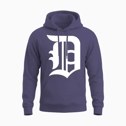 Detroit Baseball D Vintage Michigan Bengal Tiger R Unisex Hoodie in Heather Sport Dark Navy